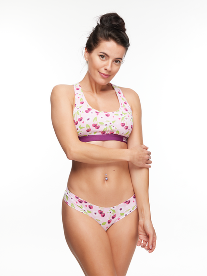 Women's Brazilian Panties Cherry Blossom