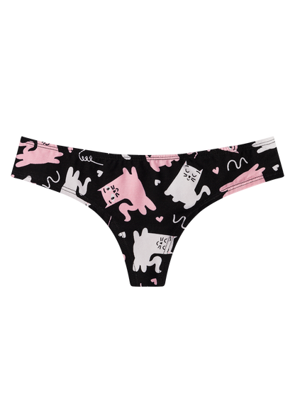 Women's Brazilian Panties Sleepy Kitties