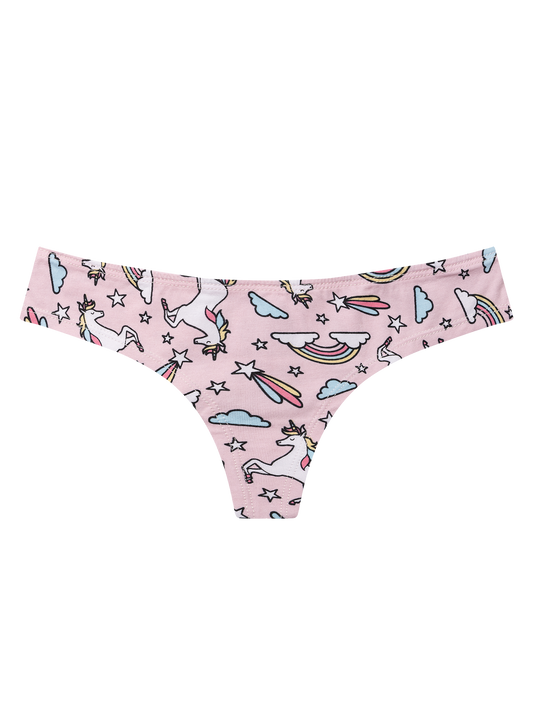 Women's Brazilian Panties Rainbow Unicorn