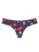 Women's Brazilian Panties Ladybugs & Poppy Flowers