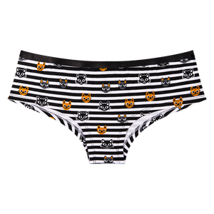 Women's Hipster Briefs Cats & Stripes