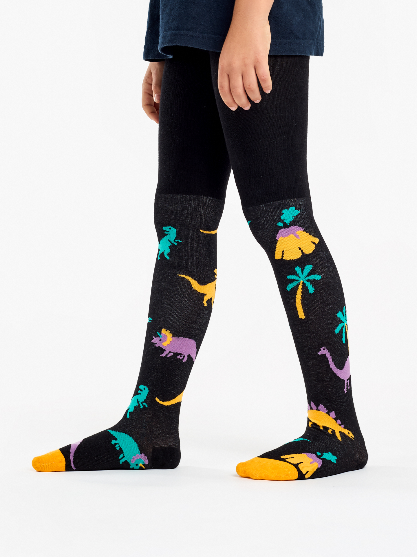 Kids' Tights Dinos & Volcanos