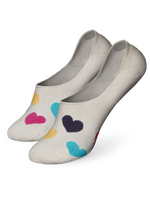 No Show Socks Colorful Hearts