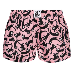 Women's Boxer Shorts Pink Cats