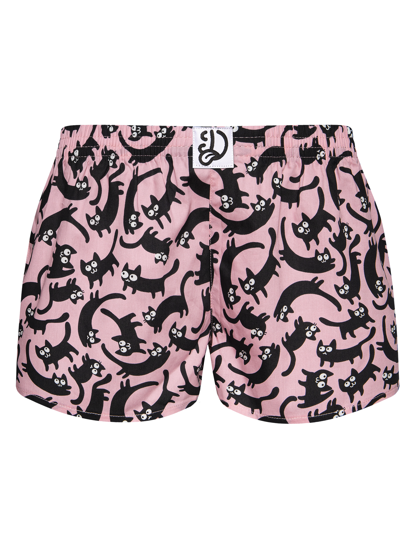 Women's Boxer Shorts Pink Cats