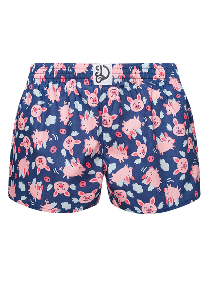 Women's Boxer Shorts Flying Pigs