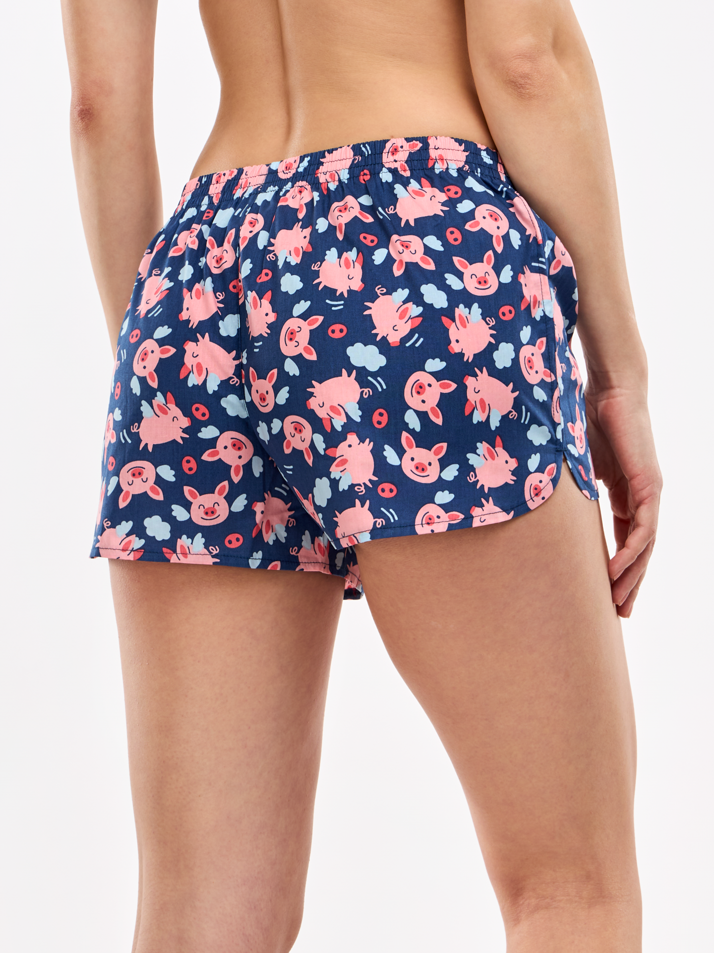 Women's Boxer Shorts Flying Pigs