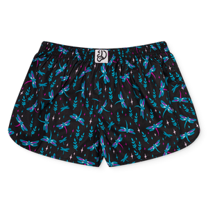 Women's Boxer Shorts Dragonflies at Night