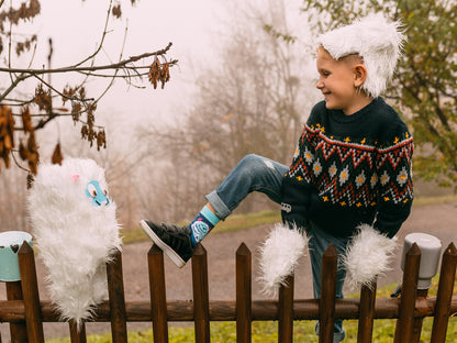 Kids' Warm Socks Forest Yeti