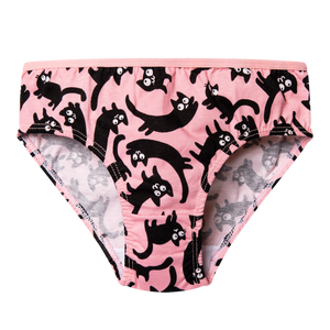 Girls' Briefs Pink Cats