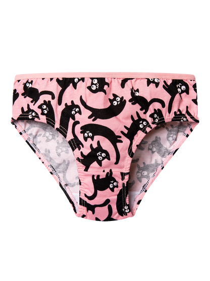 Girls' Briefs Pink Cats