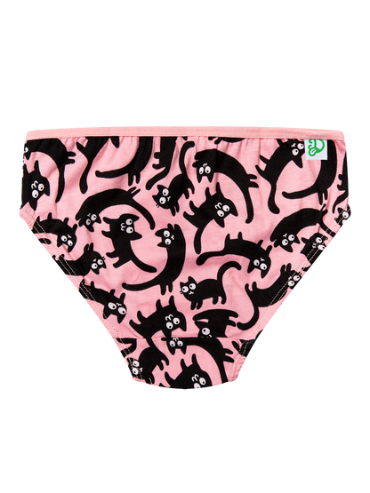 Girls' Briefs Pink Cats