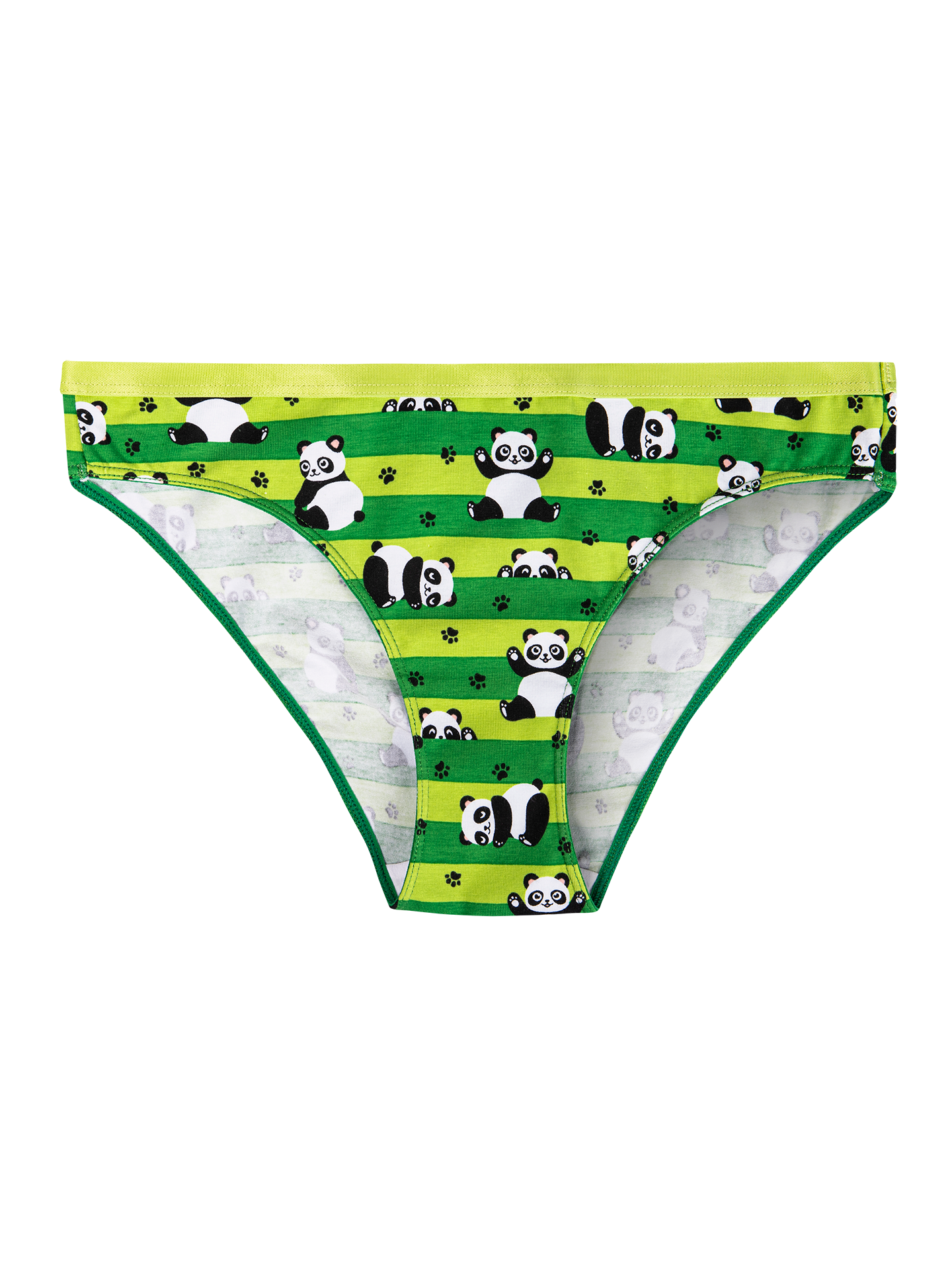 Women's Briefs Panda & Stripes