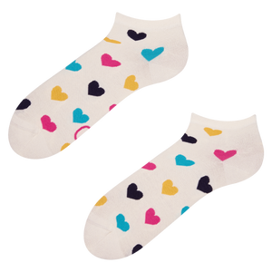 Ankle Socks Colorful Hearts