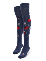 Over the Knee Socks Ladybugs & Poppy Flowers