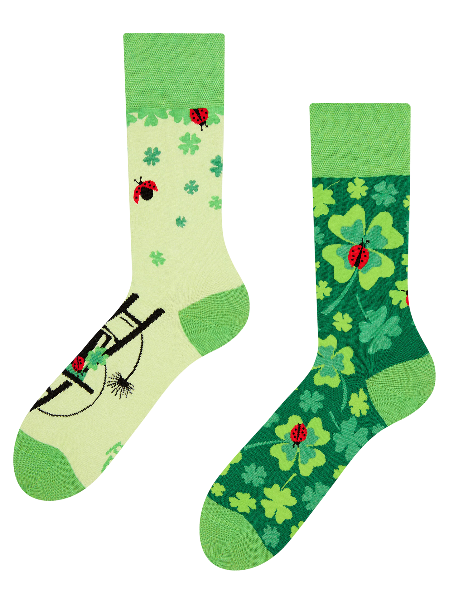 Regular Socks Four Leaf Clover for Luck