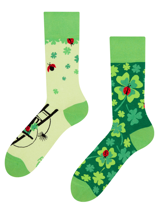 Regular Socks Four Leaf Clover for Luck