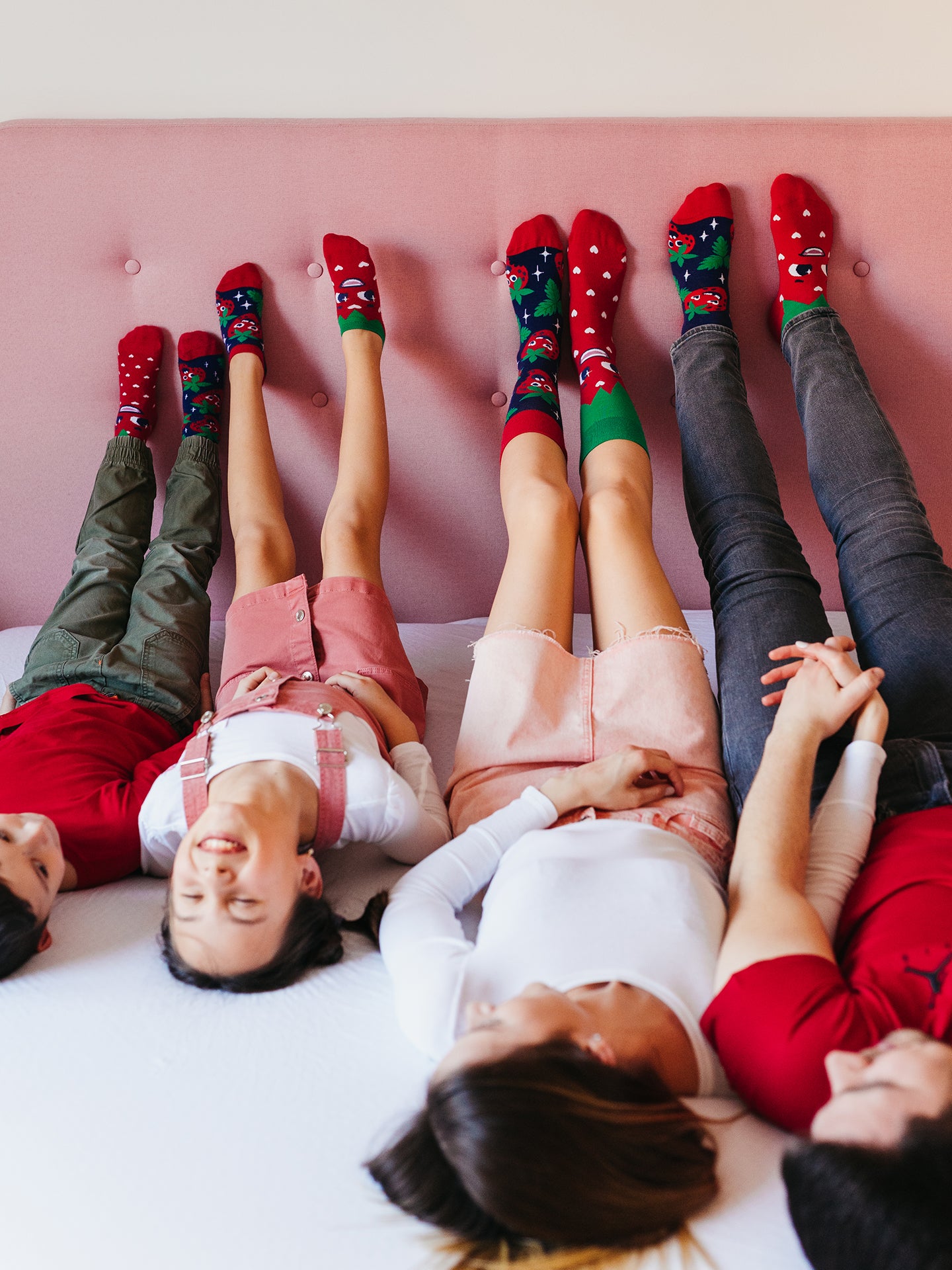 Kids' Ankle Socks Happy Strawberries