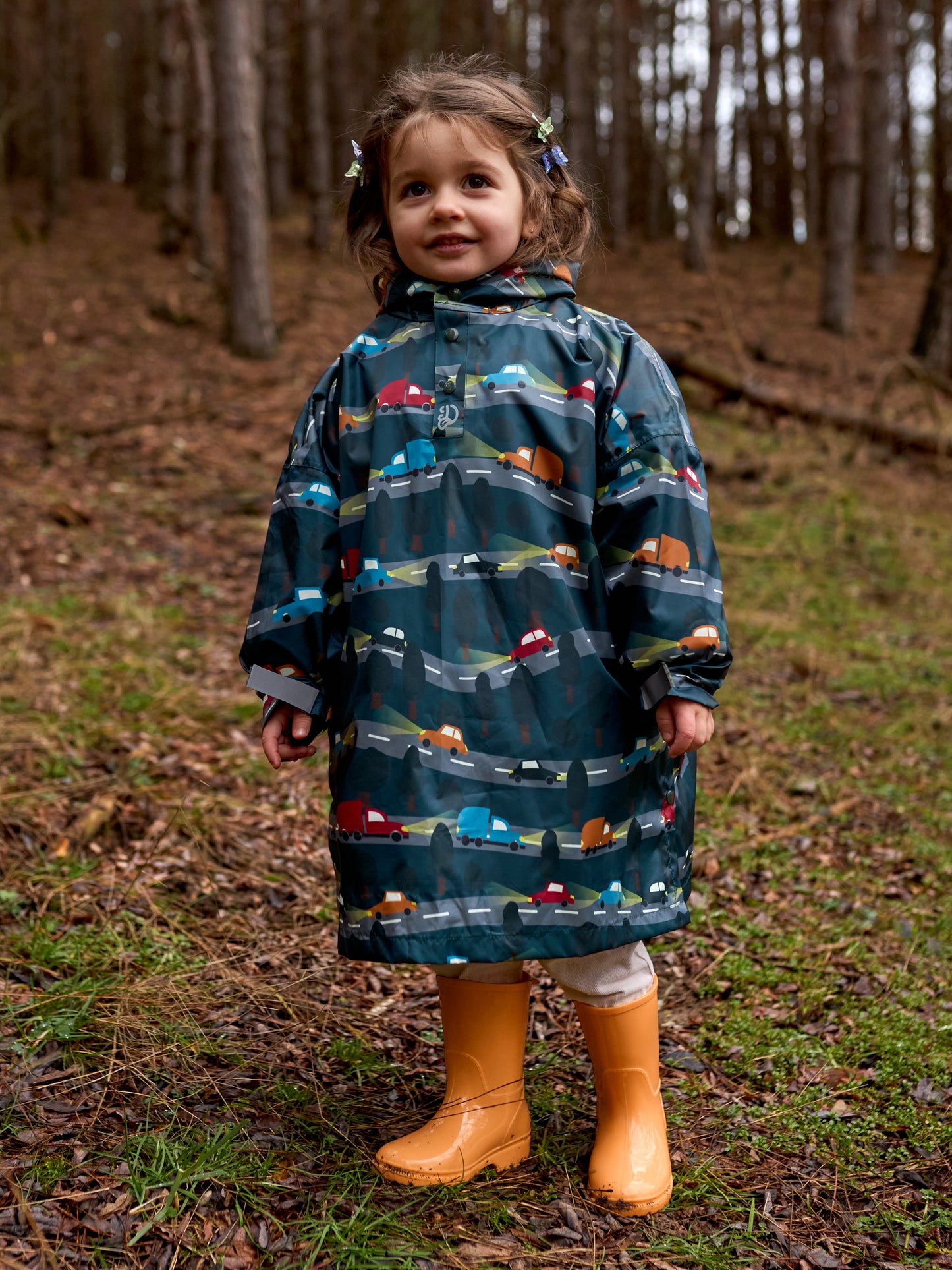 Kids' Raincoat Night Cars