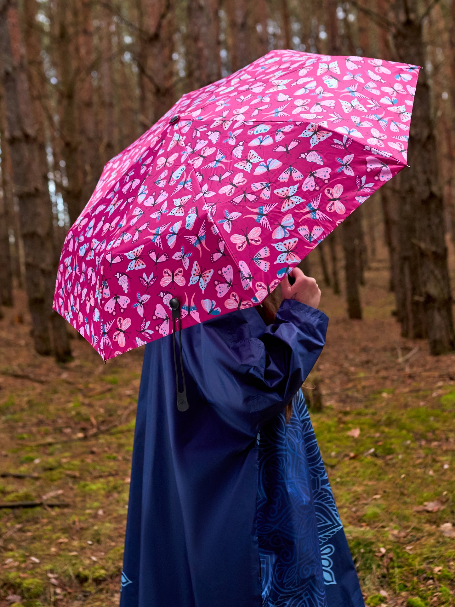 Umbrella Pink Butterflies