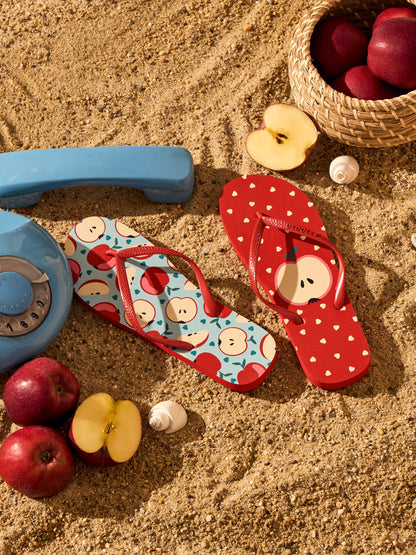 Flip Flops Red Apple