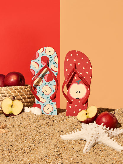 Flip Flops Red Apple