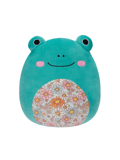 Squishmallows Robert the Aqua Frog with Floral Belly, 20 cm