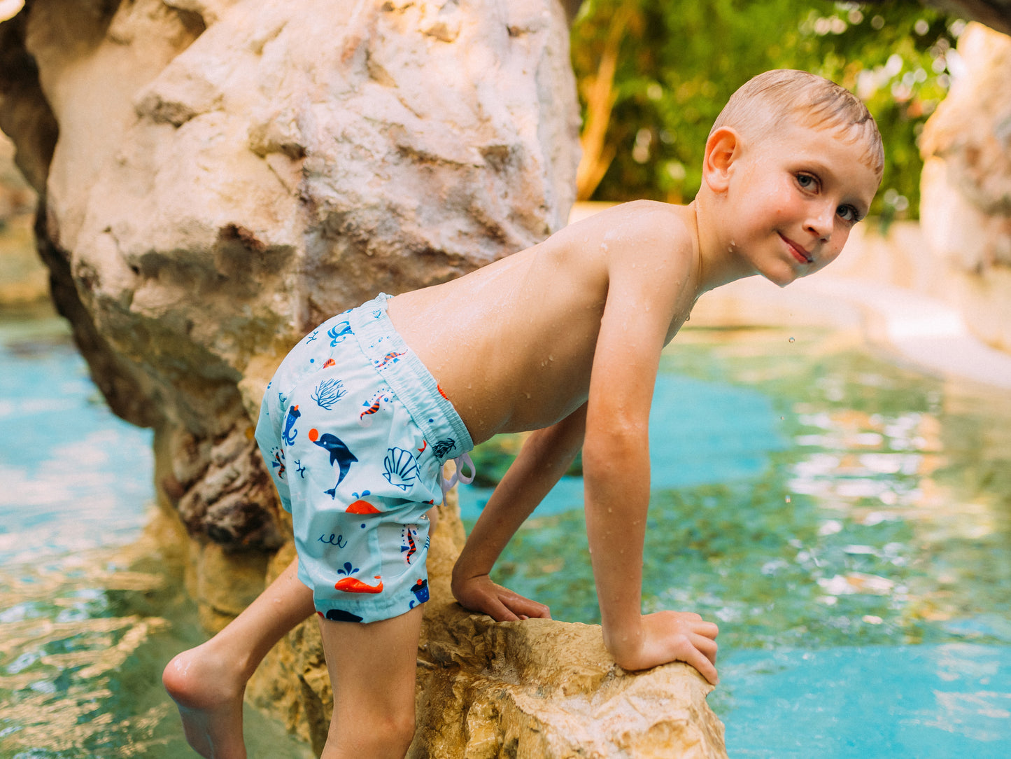 Boys' Swim Shorts Sea Friends