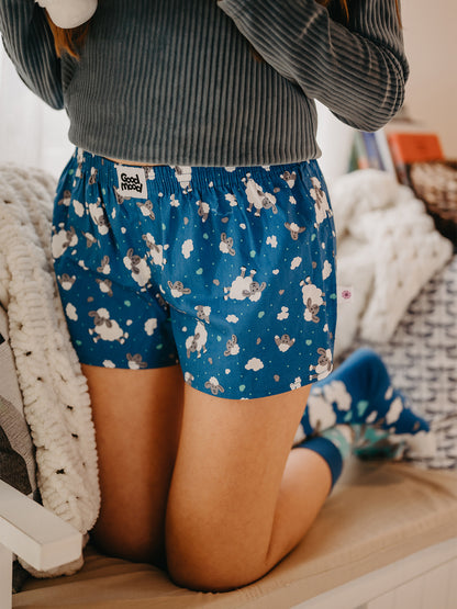 Women's Boxer Shorts Sheep & Clouds