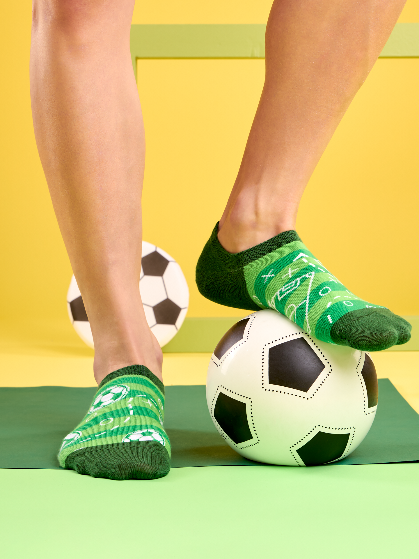 Sneaker Socks Football Pitch