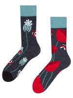 Regular Socks Ladybugs & Poppy Flowers