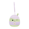 Squishmallows Clip-On Latchmi the Lavender Matcha Latte, 9 cm