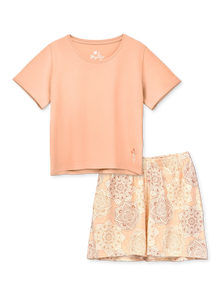 Women's Lounge Set Beige Mandala