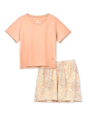 Women's Lounge Set Beige Mandala