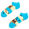 Ankle Socks Dogs & Stripes