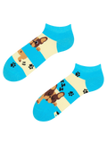Ankle Socks Dogs & Stripes