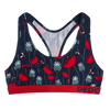 Women's Bralette Ladybugs & Poppy Flowers