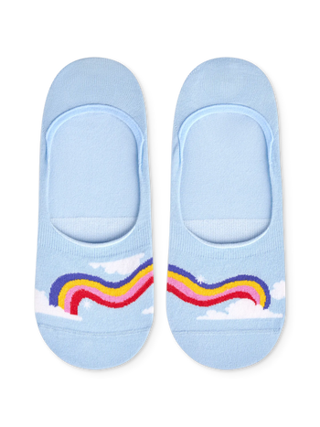 No Show Socks Rainbow Sky