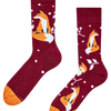 Bamboo Regular Socks Fox & Leaves