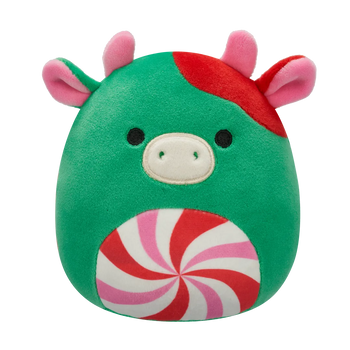 Squishmallows Ruben the Green Cow with Swirl Belly, 20 cm