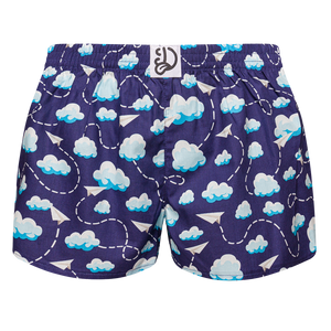 Women's Boxer Shorts Paper Planes & Clouds