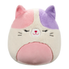 Squishmallows Fuzzamallows Nell the Pink and Purple Calico Cat, 30 cm