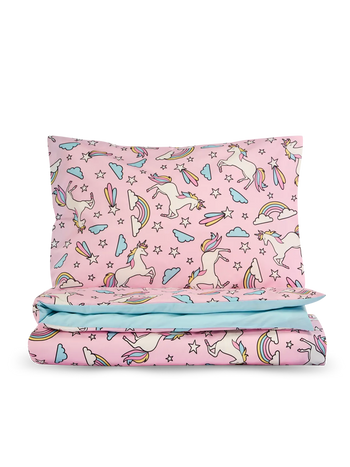 Bedding Set Rainbow Unicorn