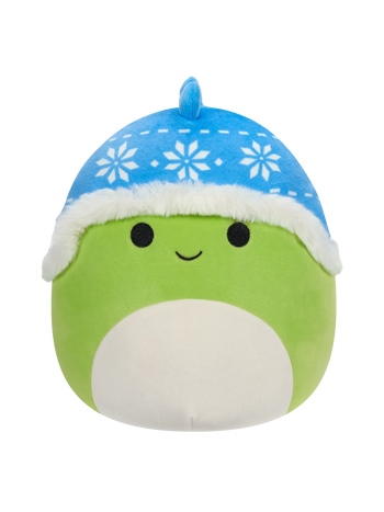 Squishmallows Danny the Green Dinosaur with Blue Hat, 20 cm