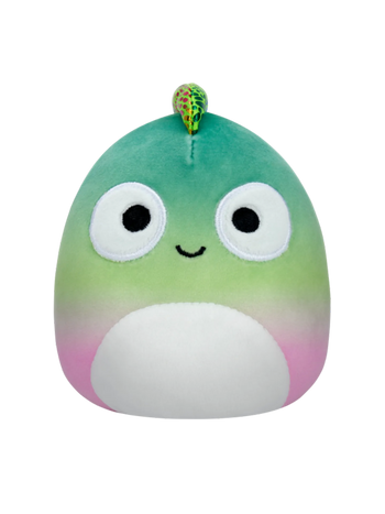 Squishmallows Flip-A-Mallow Denton Chameleon and Heather Dragonfly, 13 cm
