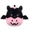 Squishmallows Emily the Black Bat in Pink Jack-O'-Lantern, 20 cm