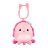 Squishmallows Clip-On Auggie the Cuttlefish with Bow, 9 cm