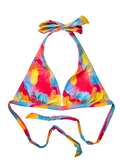 Triangle Bikini Top Colorful Abstract