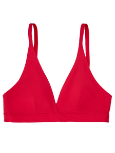 Passionate Red Women's Traceless Triangle Bralette