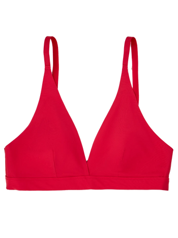 Passionate Red Women's Traceless Triangle Bralette